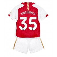 Arsenal Oleksandr Zinchenko #35 Hemmaställ Barn 2023-24 Korta ärmar (+ Korta byxor)
